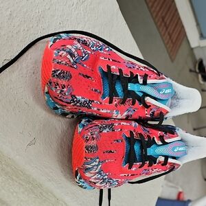 ASICS Dynamic Red and Blue Sneakers